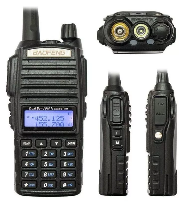 Rádio Comunicador Ht Dual Band Portátil Profissional Baofeng UV-82 Imagem 3